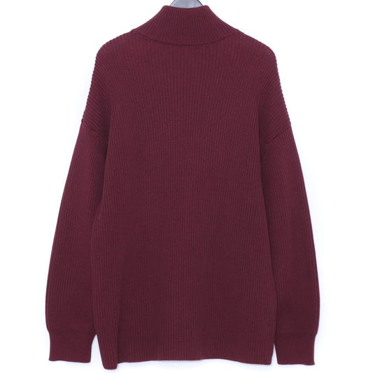 N.HOOLYWOOD 23AW Drivers Knit Sweater Burgundy Size 36