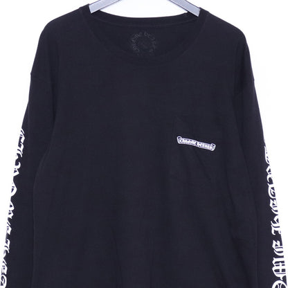 CHROME HEARTS Back Scroll Logo Long Sleeve Tee Black Size XL