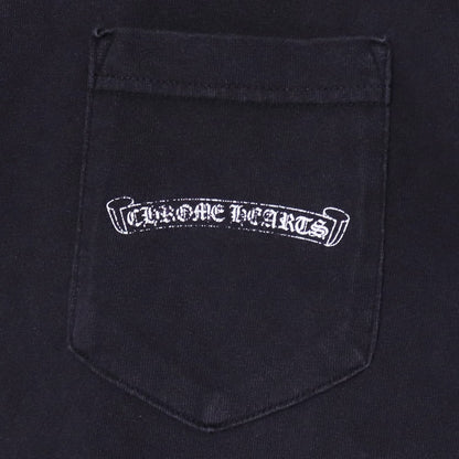 CHROME HEARTS Old Arch Logo Print T-Shirt Black Size S