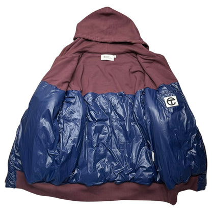 TELFAR Insulated Docking Hoodie Burgundy/Blue Size FREE