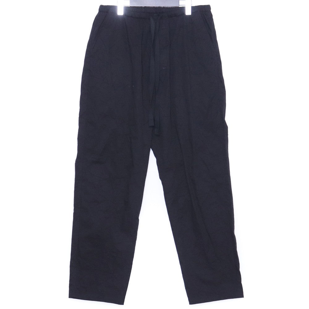 SUS-SOUS 25SS Wide Tapered Gabardine Pants Black Size 7