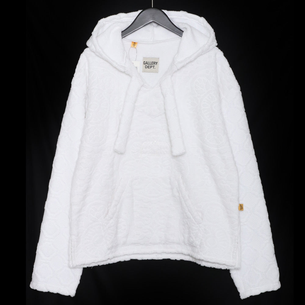 Gallery Dept. White Cotton Pile Mexican Hoodie Size S