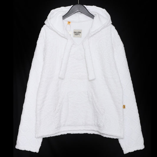 Gallery Dept. White Cotton Pile Mexican Hoodie Size S