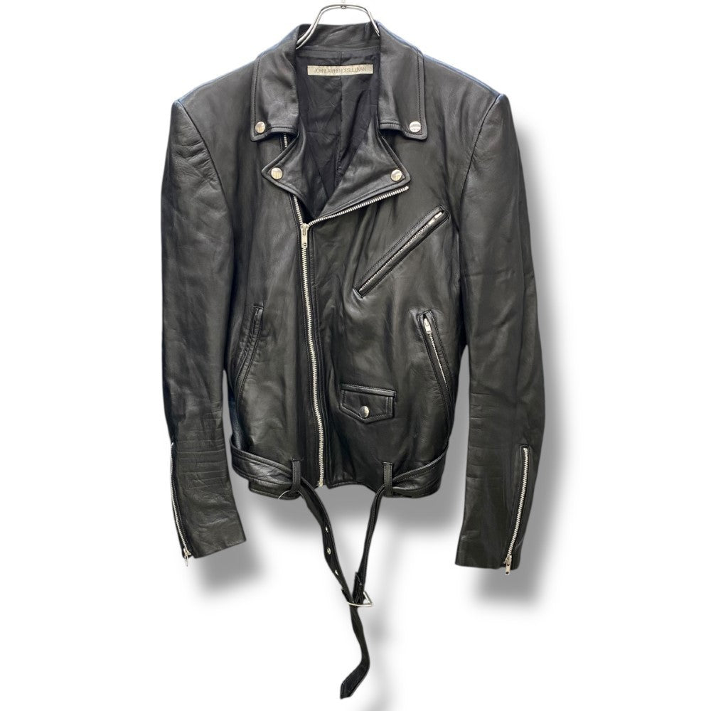 JOHN LAWRENCE SULLIVAN Sheepskin Double Jacket Black Size 38