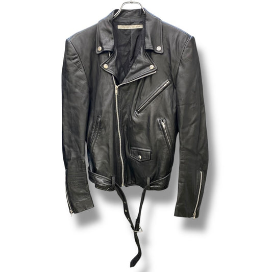 JOHN LAWRENCE SULLIVAN Sheepskin Double Jacket Black Size 38