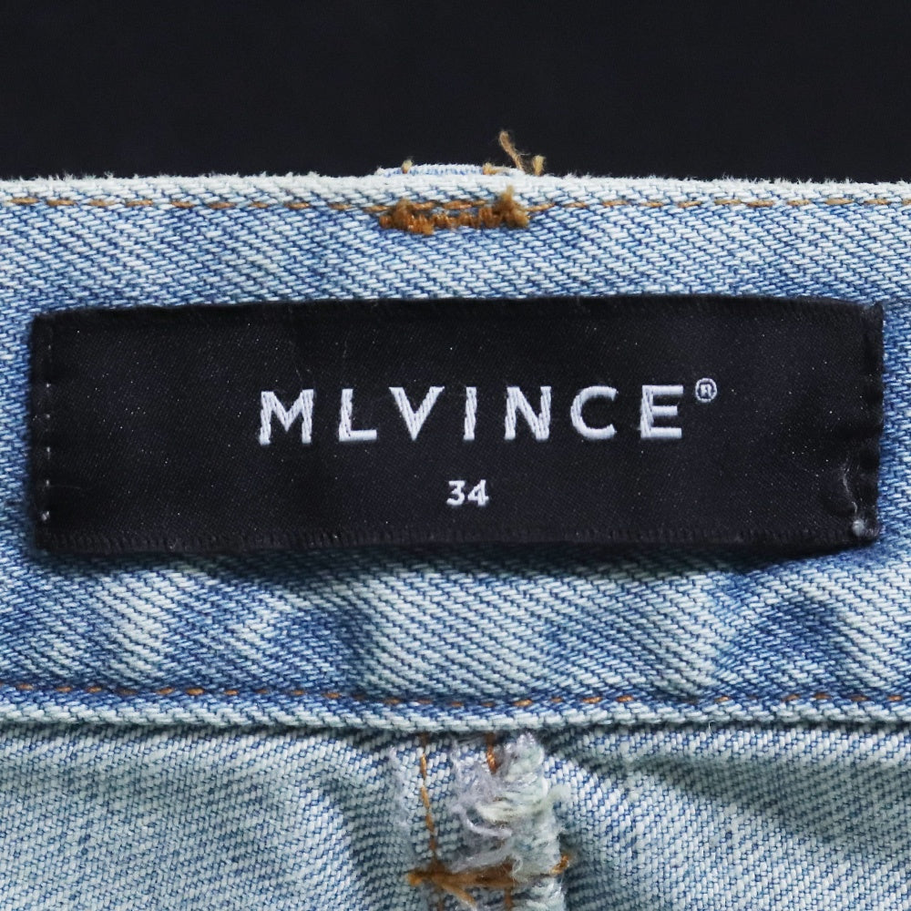 MLVINCE 23AW Distressed Flare Jeans Indigo Size 34