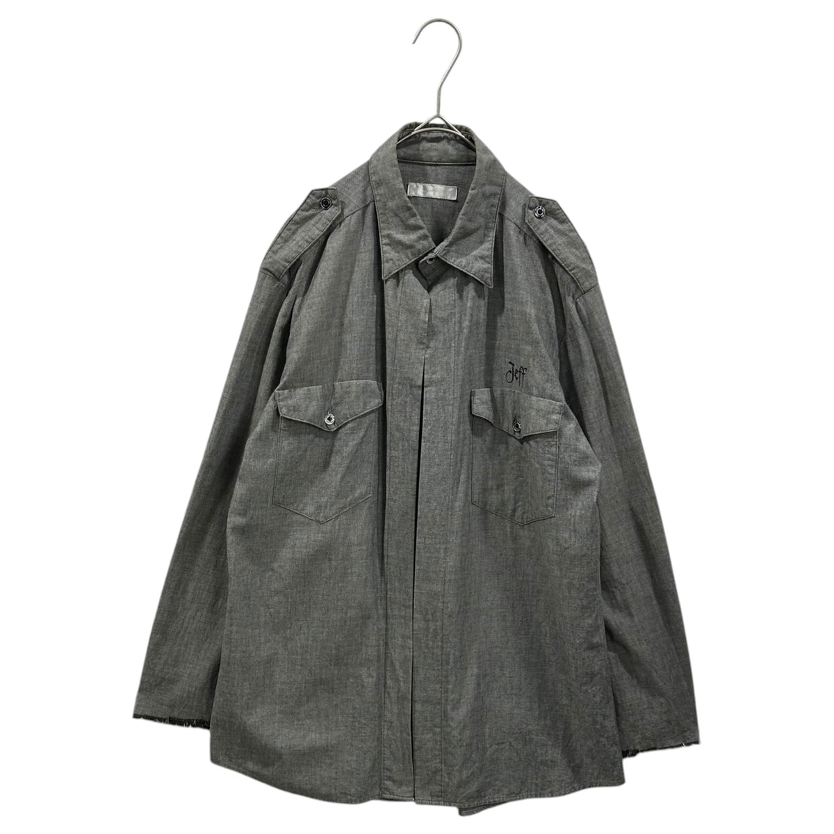 NUMBER (N)INE 01SS Jeff Buckley Skull Shirt Gray Size 3