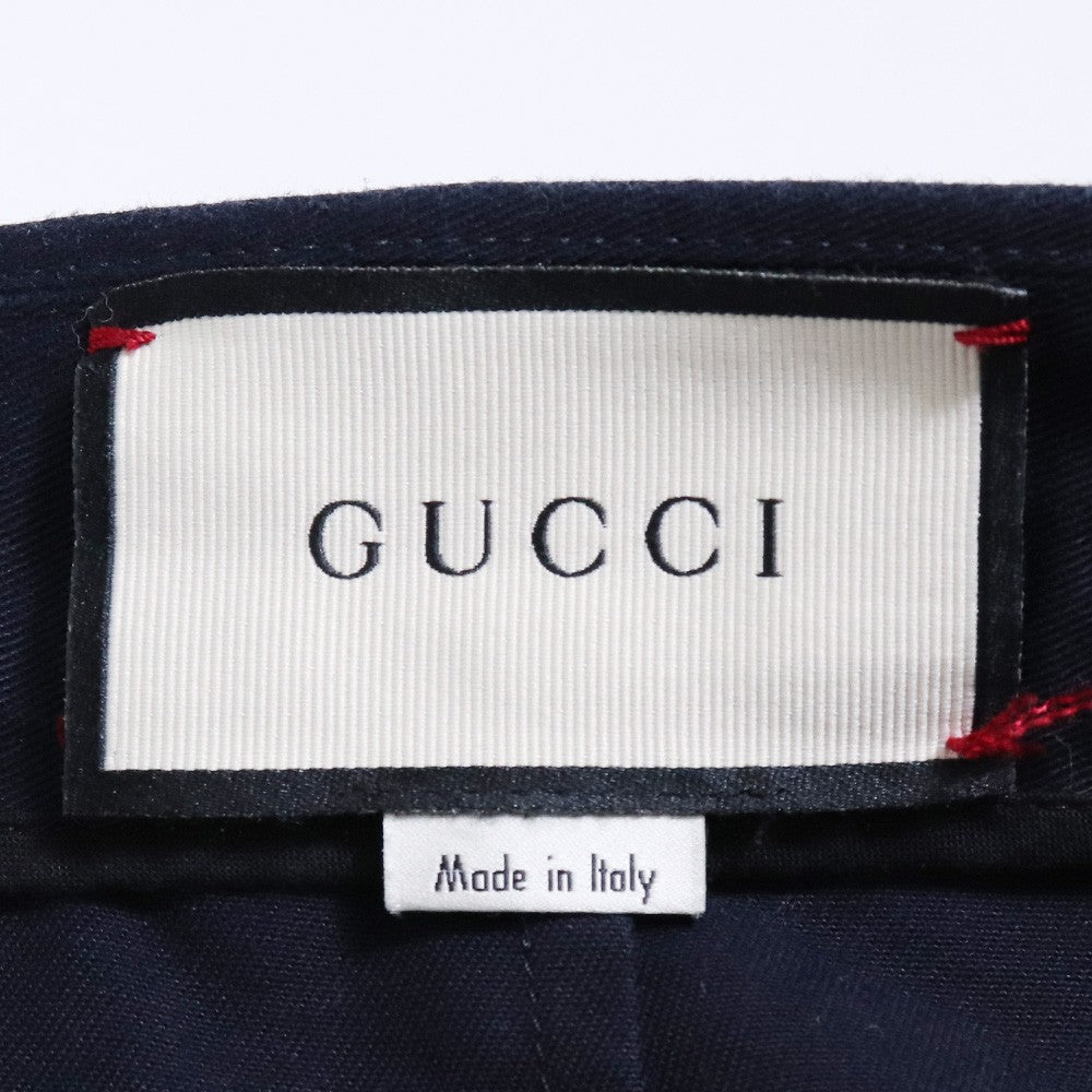 Gucci Tricolor Cotton Navy Shorts Pants Size 50
