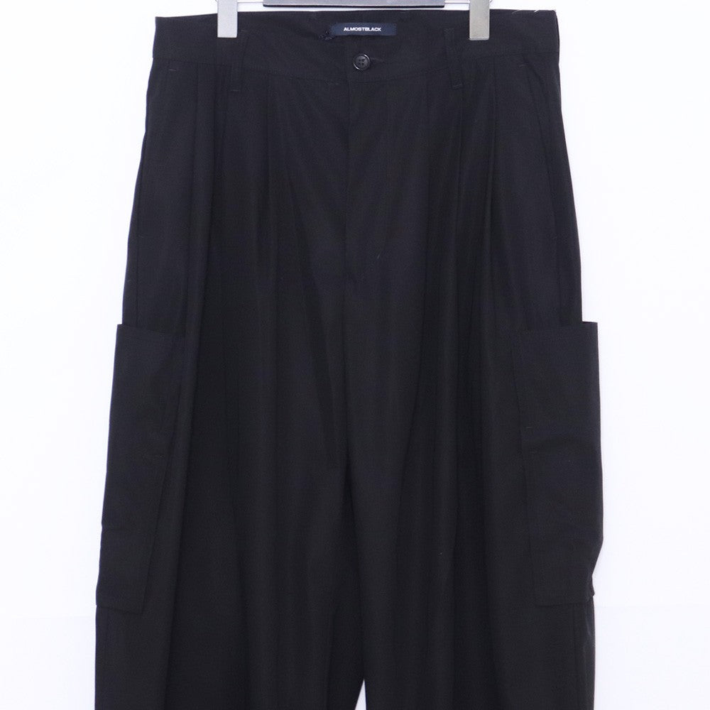 ALMOSTBLACK 25AW 6-Pocket Wide Pants Black Size 2