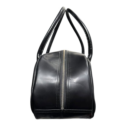 COMME des GARCONS Vintage Logo Leather Mini Boston Bag Black
