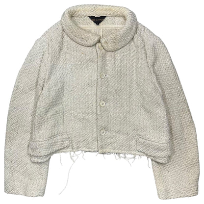 COMME des GARCONS 02SS Frayed Tweed Jacket Size S