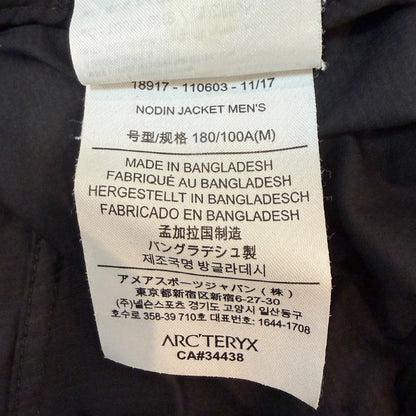 ARC'TERYX Nodin Nylon Windshell Jacket Black Size M
