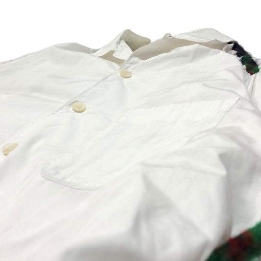 COMME des GARCONS HOMME 90s Wool Piping Shirt White