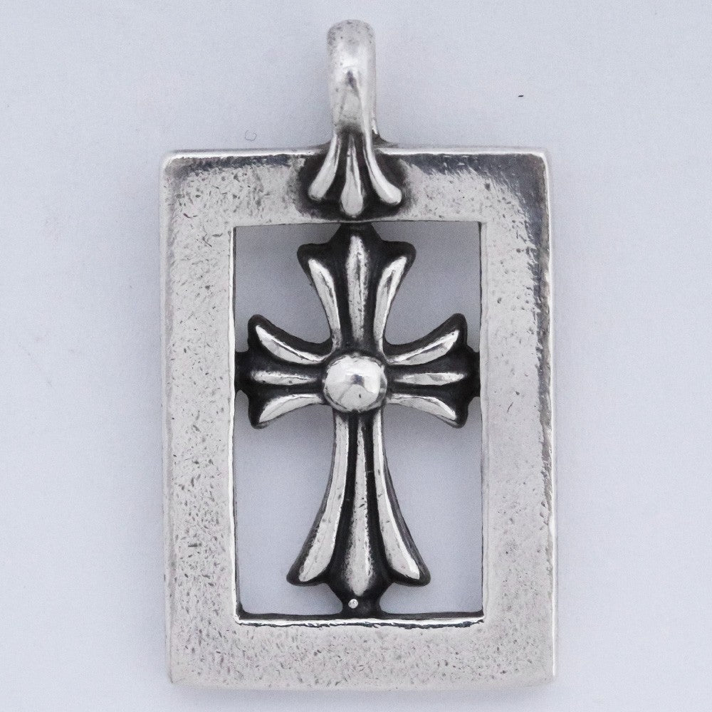 CHROME HEARTS Framed Open Babyfat Pendant Silver Size F
