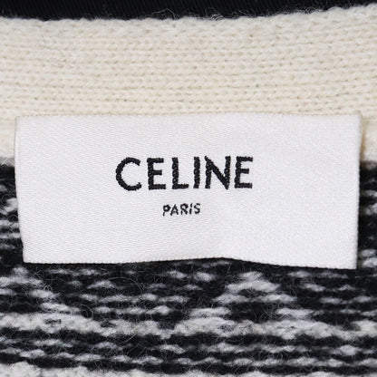 Celine 21SS The Dancing Kid Wool Cardigan White Size M