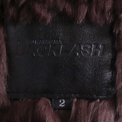 Isamu Katayama Backlash Rabbit Fur Knit/Suede Brown Size M
