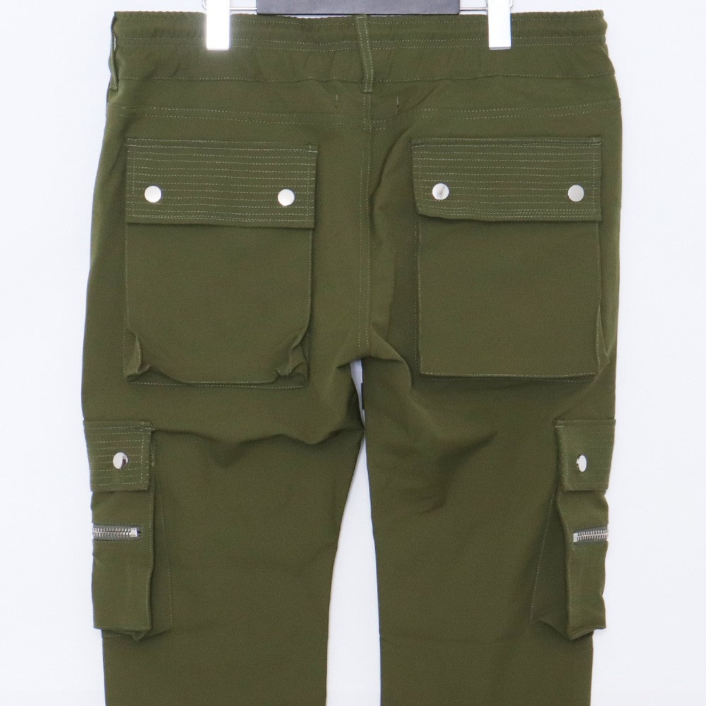MLVINCE TYPE-4 Slim Stretch Cargo Pants Khaki Size 34