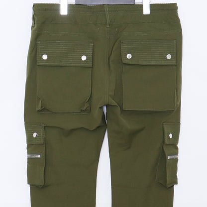 MLVINCE TYPE-4 Slim Stretch Cargo Pants Khaki Size 34