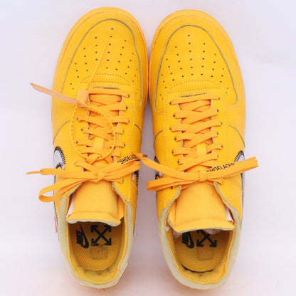 Off-White x Nike Air Force 1 Low Gold Sneakers Size 28.5cm