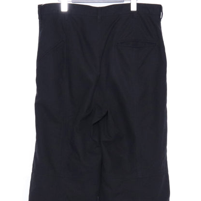 THE VIRIDI-ANNE Garment Dye Cotton Wide Pants Black Size 3
