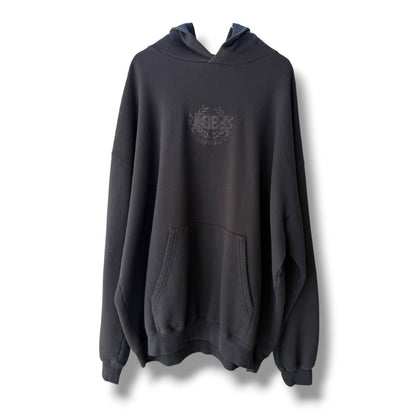 BALENCIAGA 21SS BB Logo Large Fit Hoodie Black Size XXS