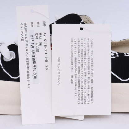 PLAY COMME des GARCONS Chuck Taylor Sneakers Black Size 26cm