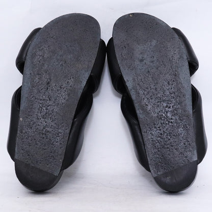 JIL SANDER Crossover Padded Strap Sandals Black Size EU 42