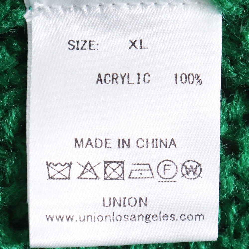 UNION 24AW Byrd Knit Sweater Green Size XL