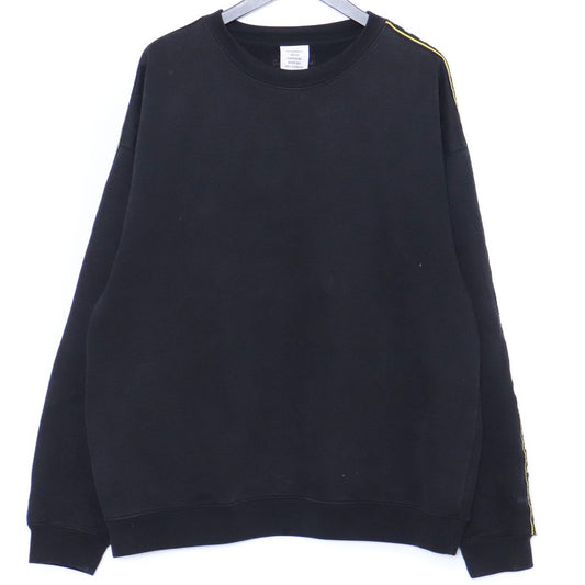 VETEMENTS Logo Tape Pullover Sweatshirt Black Size S