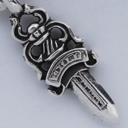 CHROME HEARTS #5 Dagger Charm Silver Size F
