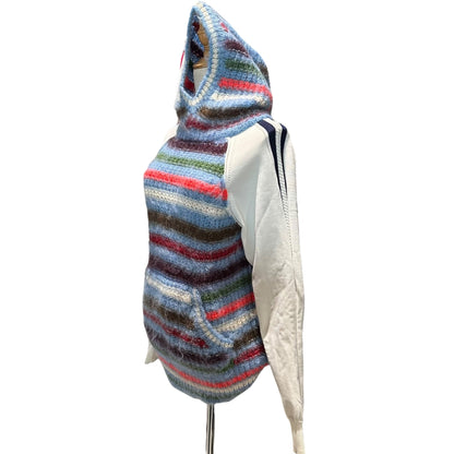 TAO 23AW Border Knit Paneled Hoodie Multi Size S