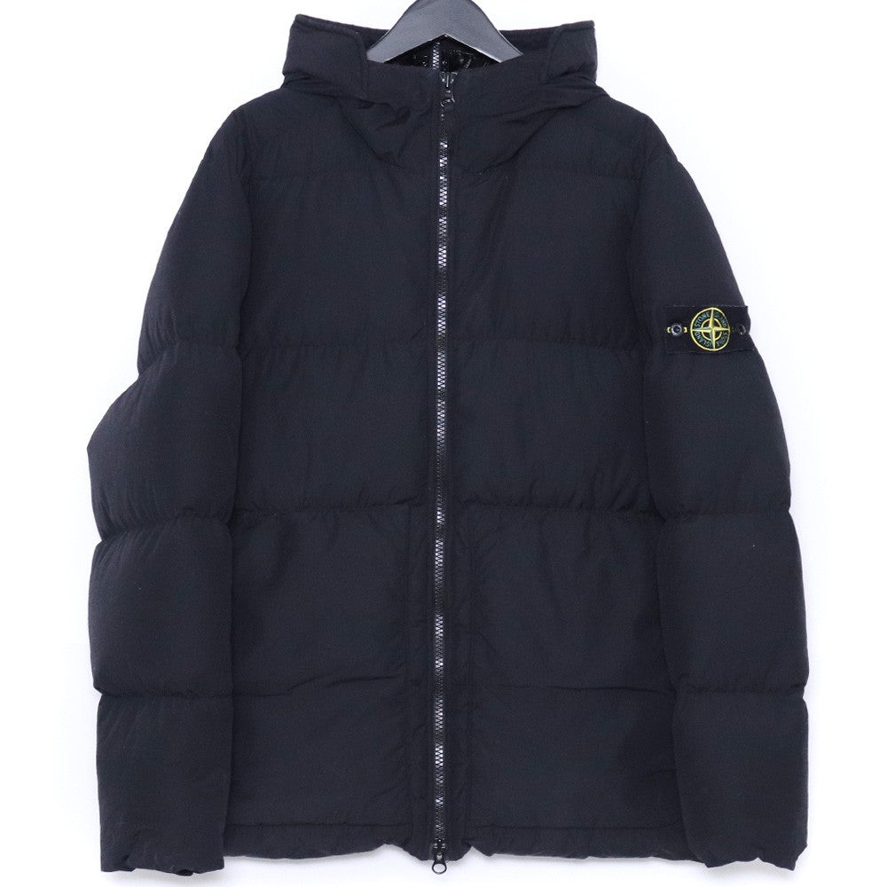 Stone Island Black Padded Down Jacket Shoulder Patch Size M