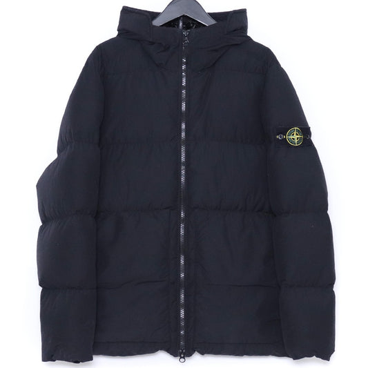 Stone Island Black Padded Down Jacket Shoulder Patch Size M