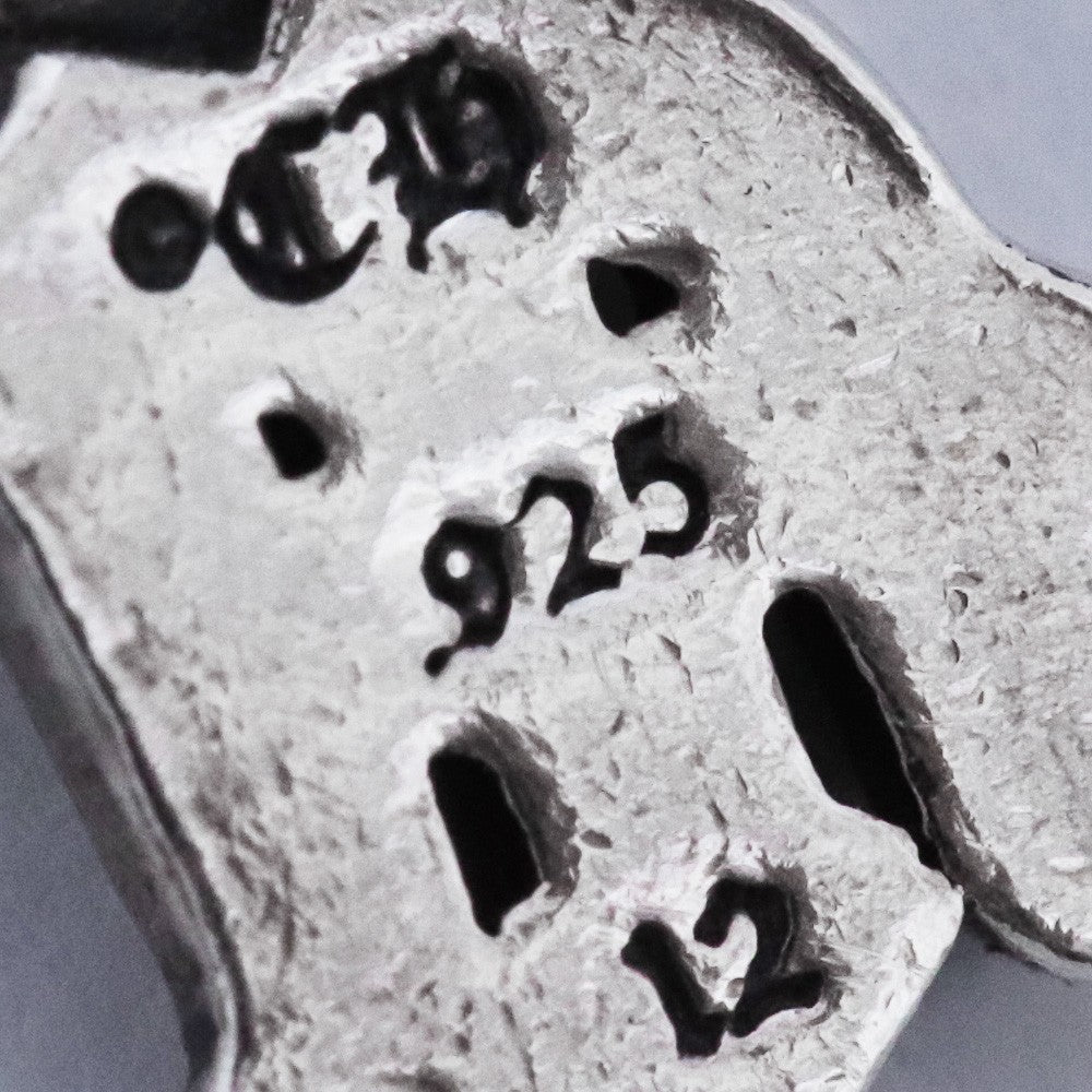 Chrome Hearts Stack Alphabet M Silver Charm Size F