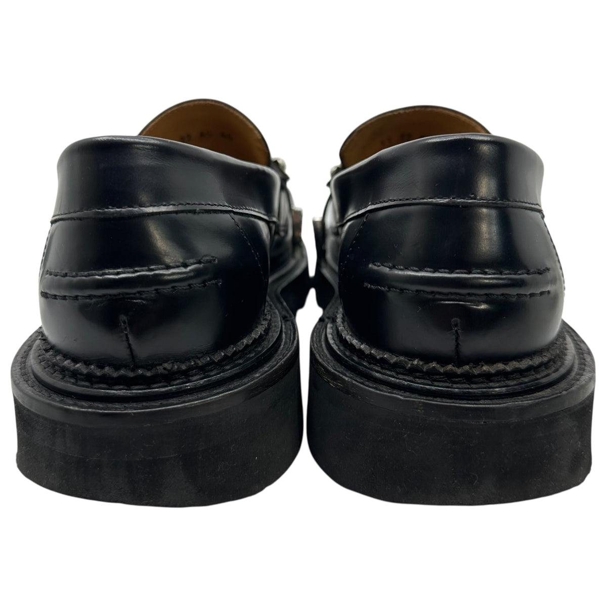 TOGA PULLA Shark Sole Metal Bit Loafers Black Size EU 40