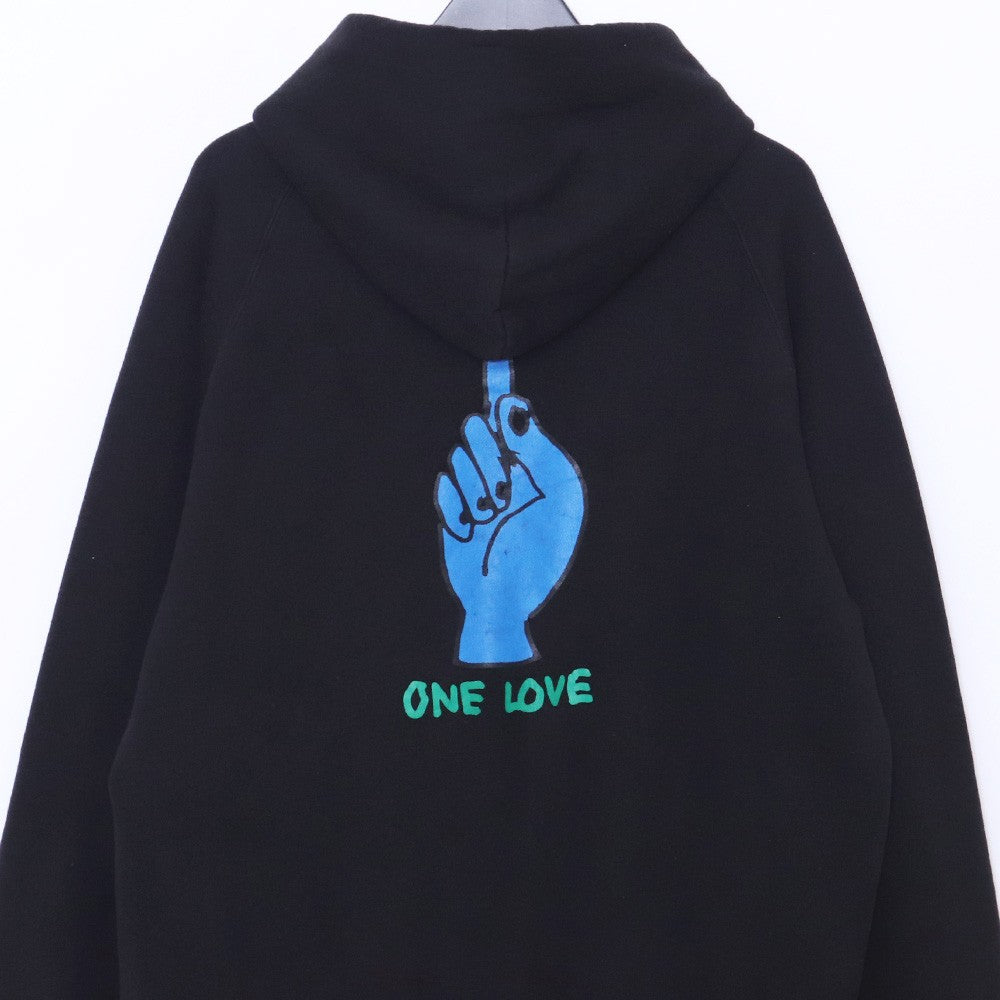 Sacai GONZ ONE LOVE Hoodie Black Size 3