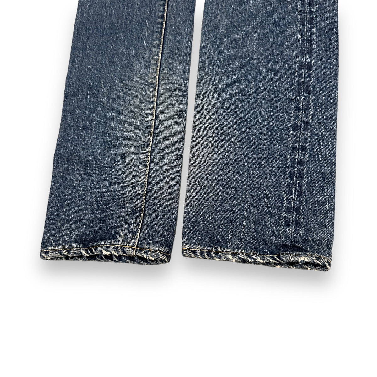 MIHARAYASUHIRO Blue Cotton Patchwork Denim Pants Size 46