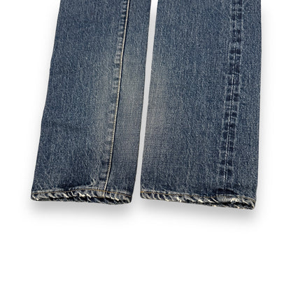 MIHARAYASUHIRO Blue Cotton Patchwork Denim Pants Size 46