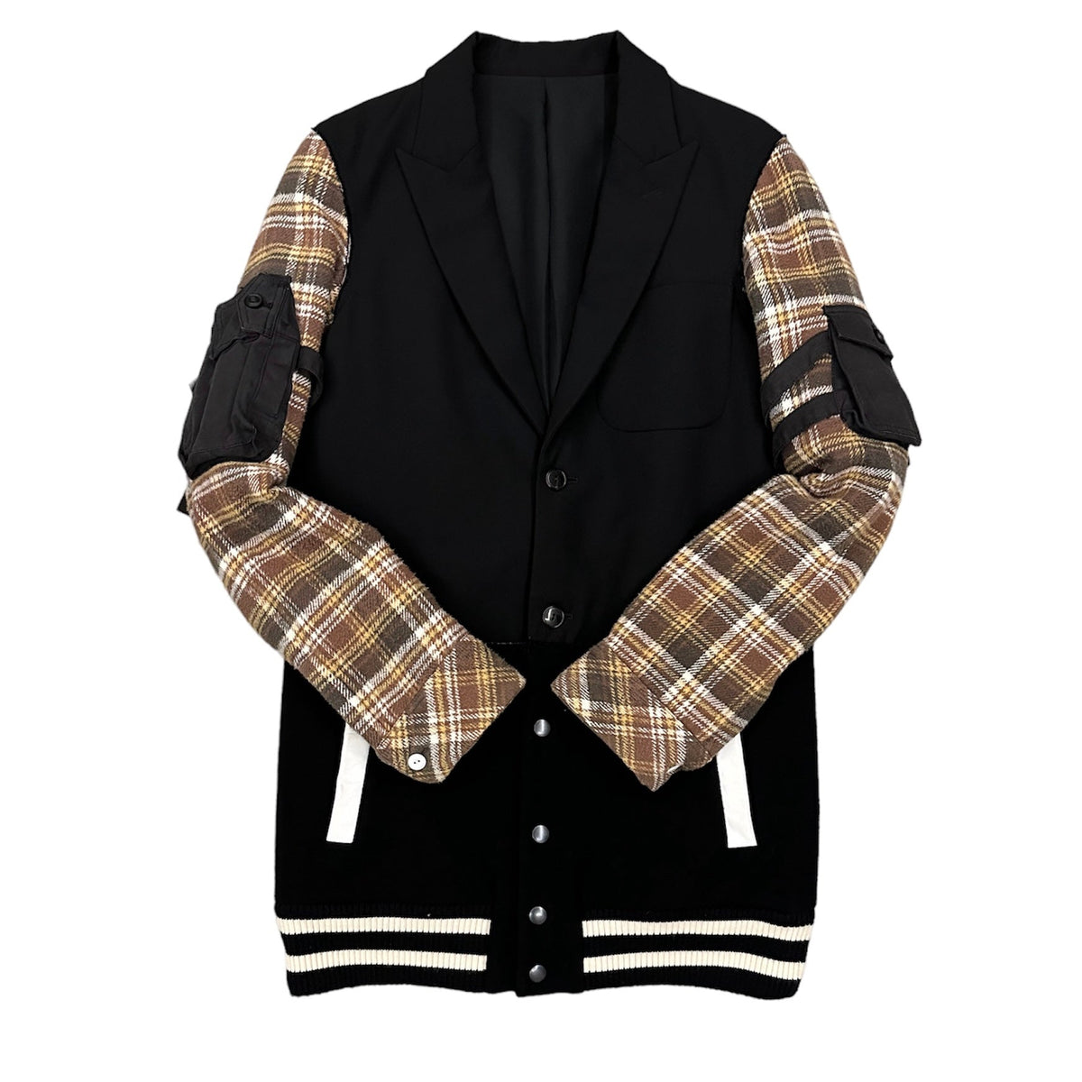 Number (N)ine 05AW Docking Jacket Wool Silk Multi Size 2