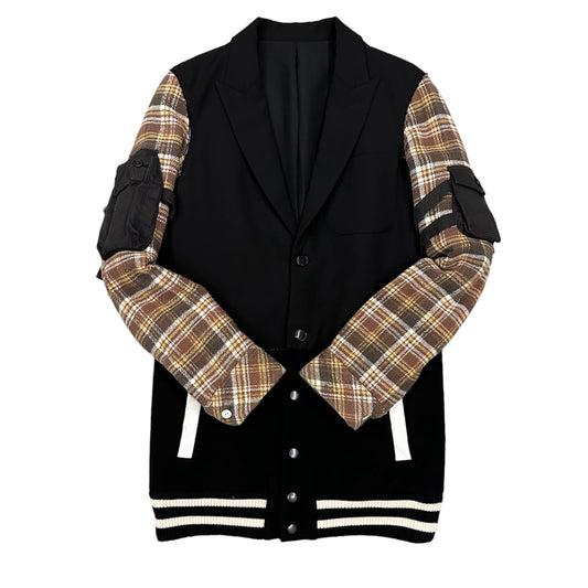 Number (N)ine 05AW Docking Jacket Wool Silk Multi Size 2