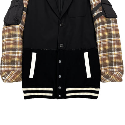 Number (N)ine 05AW Docking Jacket Wool Silk Multi Size 2