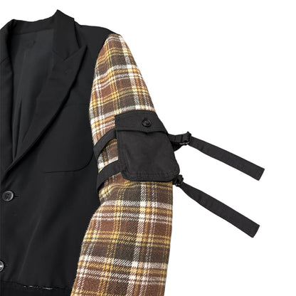 Number (N)ine 05AW Docking Jacket Wool Silk Multi Size 2