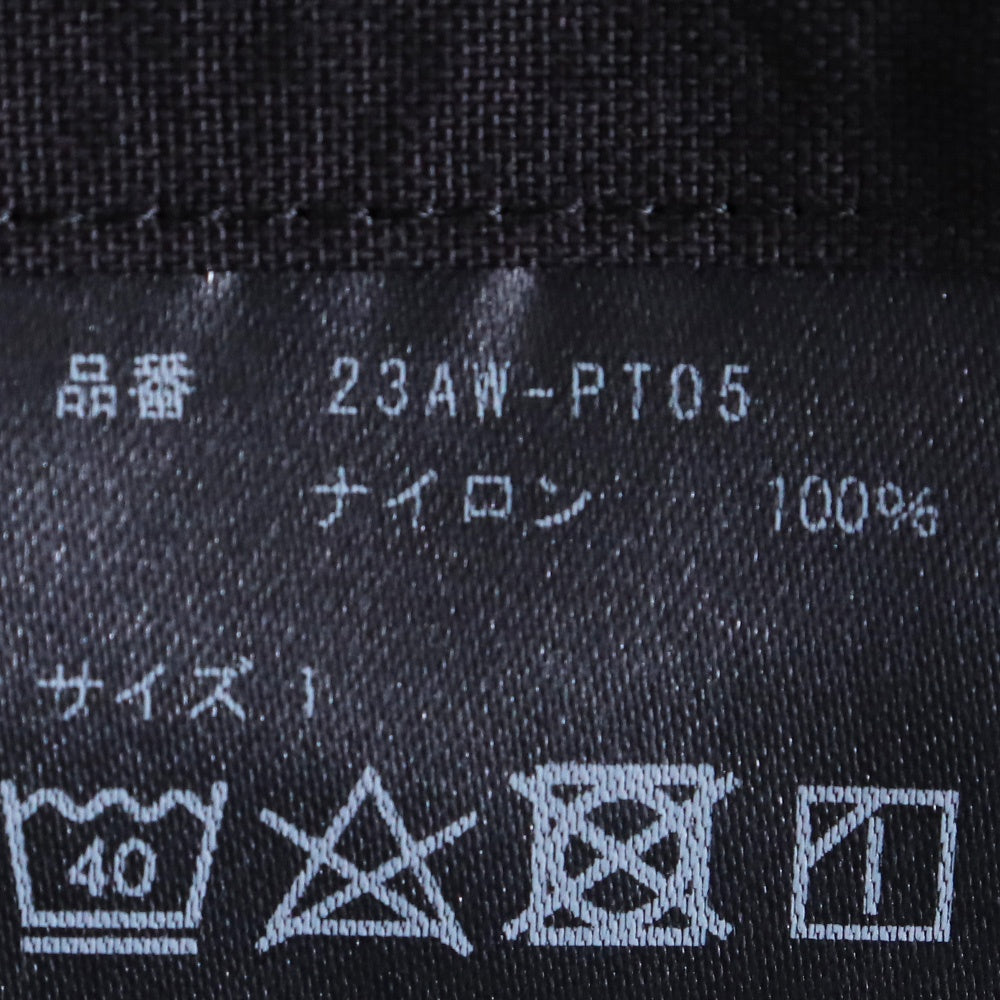 ALMOSTBLACK 24SS Black Wide Woven Big Pocket Pants Size 1