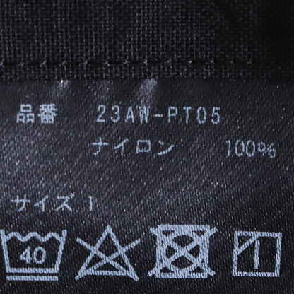 ALMOSTBLACK 24SS Black Wide Woven Big Pocket Pants Size 1