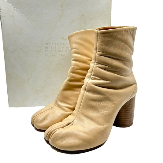 MAISON MARGIELA Tabi Heel Leather Boots Size 36