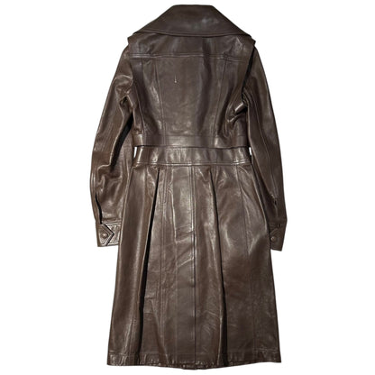 BURBERRY Lambskin Detachable Cropped Vest Coat Size 4