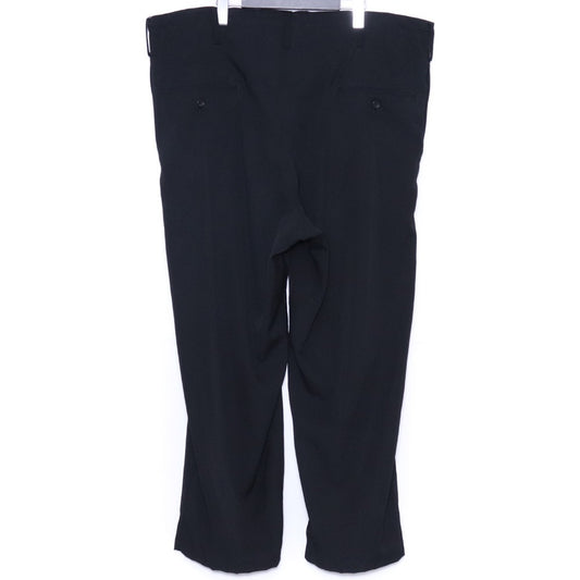Y'S FOR MEN Wool Gabardine Wide String Pants Black Size 1