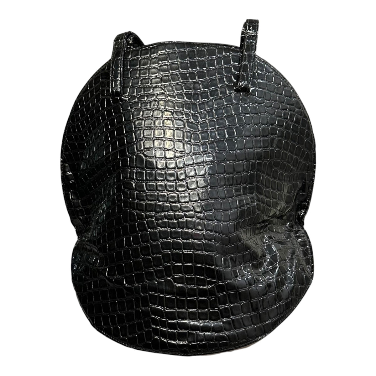 Comme des Garcons JUNYA WATANABE Croco-Embossed Circle Tote
