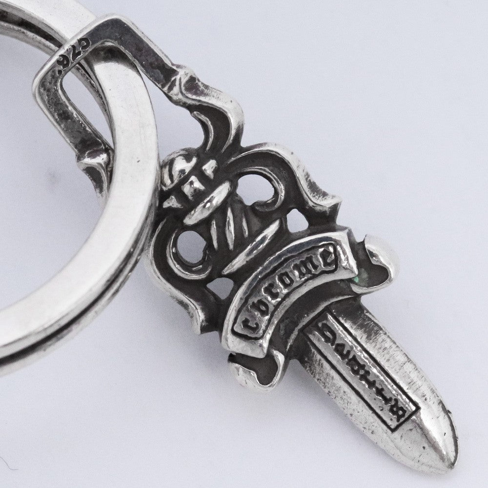 CHROME HEARTS #5 Dagger Zip1 Keyring Silver Size #5