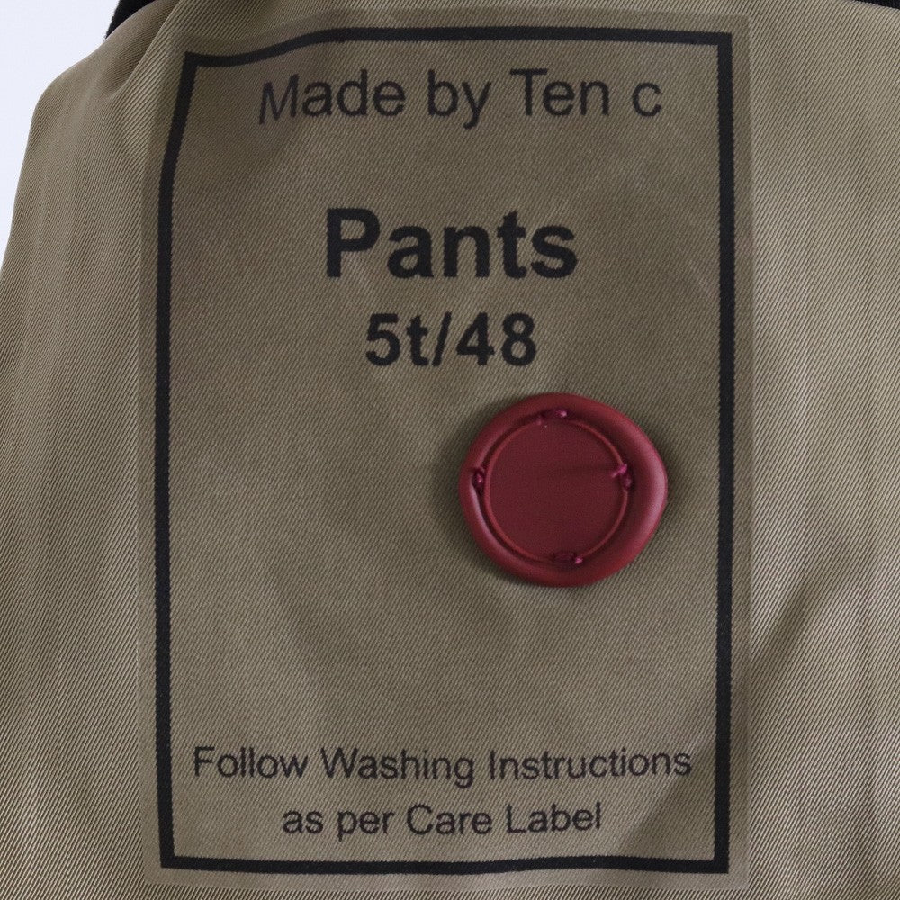 TEN C 25SS Cotton Gabardine Army Trousers Black Size 46